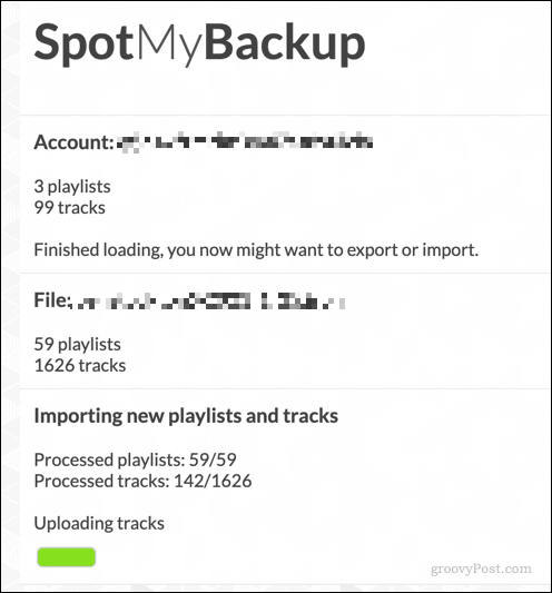 Transférer des listes de lecture vers Spotify à l'aide de SpotMyBackup