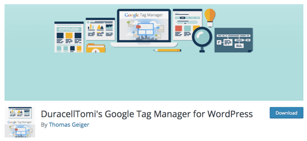 Chris recommande le plugin Google Tag Manager pour WordPress de DuracellTomi.