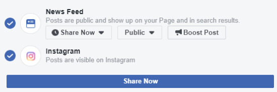 Comment publier sur Instagram depuis Facebook sur le bureau, étape 1, assurez-vous de pouvoir publier sur Instagram depuis Facebook