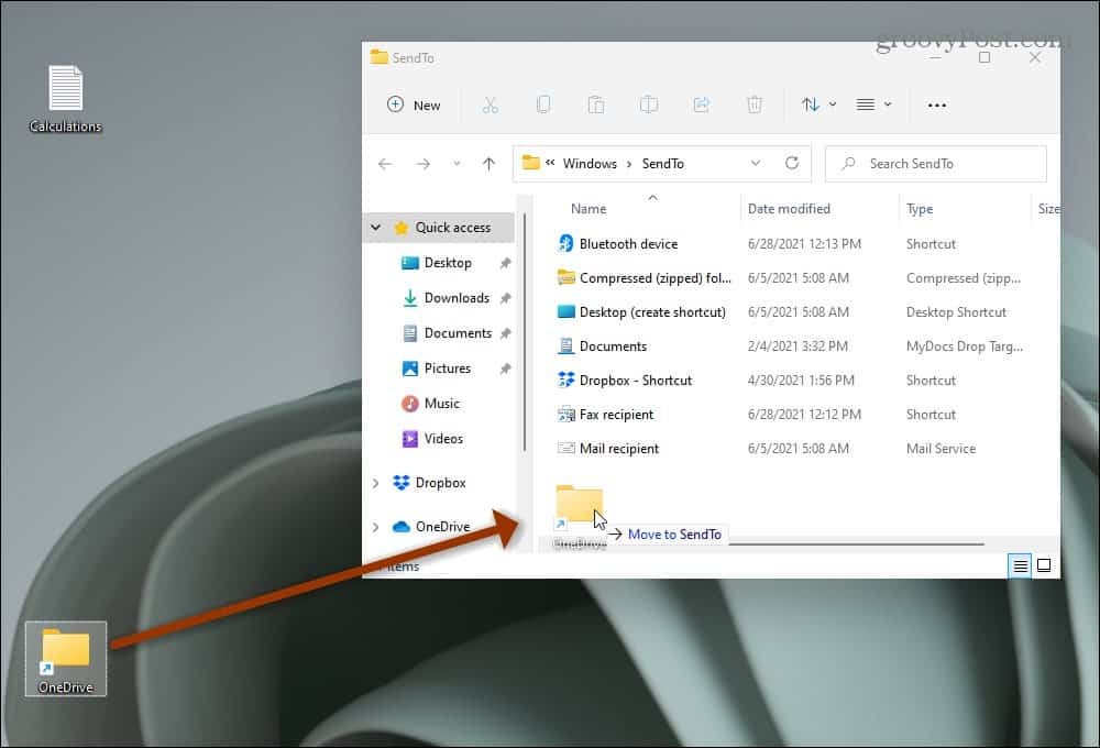 Comment ajouter des éléments au menu Envoyer vers de Windows 11
