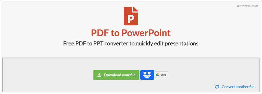 EasyPDF a converti le PDF en PowerPoint