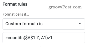 Une formule COUNTIFS dans Google Sheets
