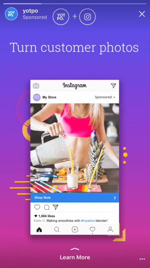 Les nouveaux objectifs publicitaires de l'histoire d'Instagram vous permettent d'envoyer des utilisateurs vers votre site et vos applications, générant de réelles conversions au lieu d'espérer simplement la notoriété de votre marque.