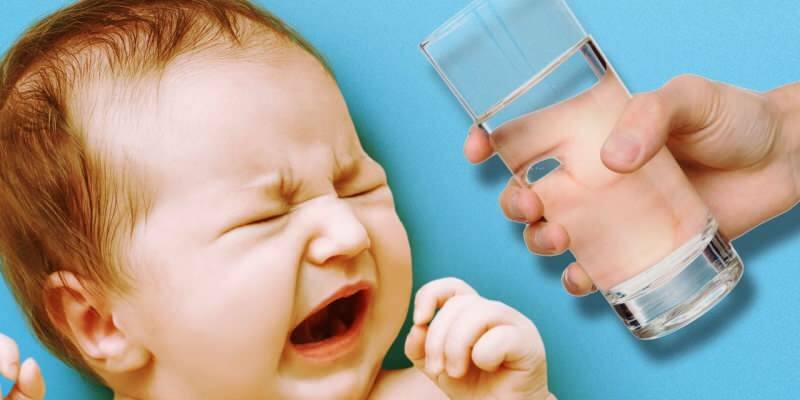 Consommation d'eau chez les bébés