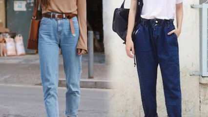 Combinaisons et tendances de mom jeans