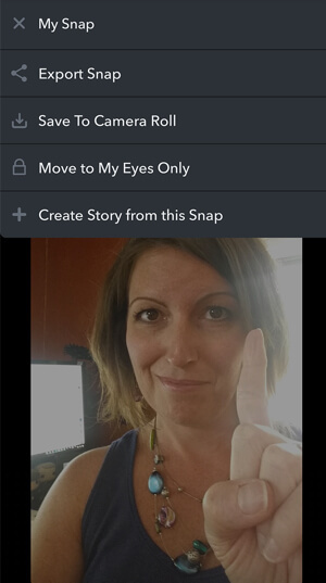 créer de la mémoire Snapchat