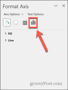 options d'axe excel