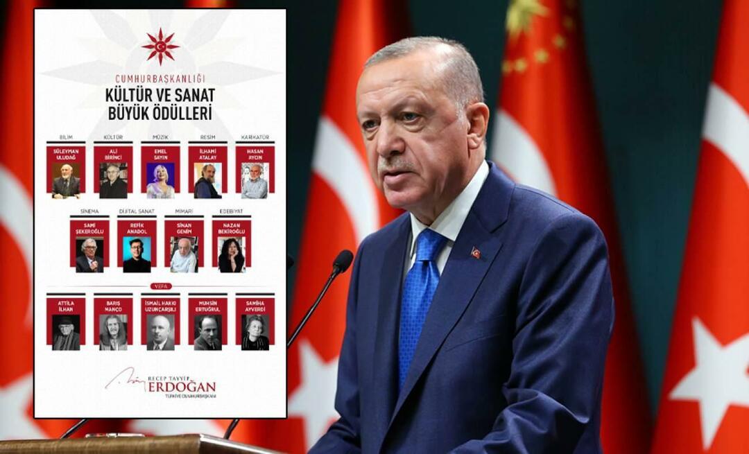 Le Président Erdoğan a partagé les gagnants du « Grand Prix présidentiel de la culture et des arts 2023 »