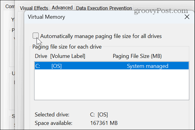 Pas assez de mémoire sous Windows 