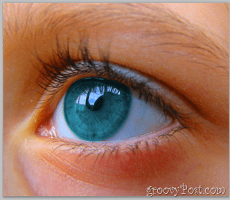 Adobe Photoshop Basics - Human Eye change de couleur en utilisant la saturation des teintes