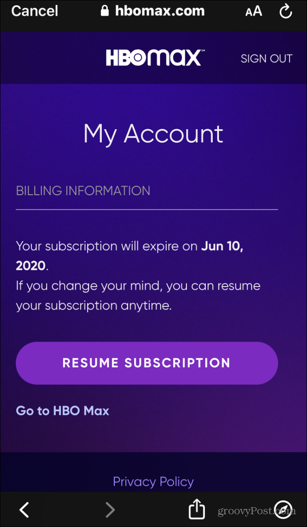  reprendre l'abonnement hbo max