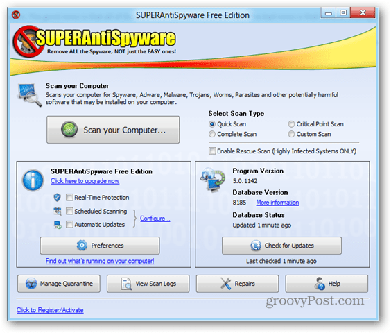 SuperAntiSpyware est un utilitaire Anti-Malware Awsome