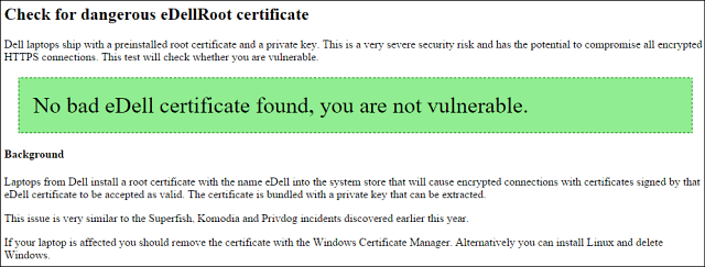 Dell expédie des ordinateurs portables avec un certificat racine dangereux, voici comment tester votre PC (mis à jour)