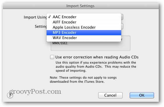 Utilisez iTunes pour convertir des fichiers musicaux sans perte en AAC ou MP3