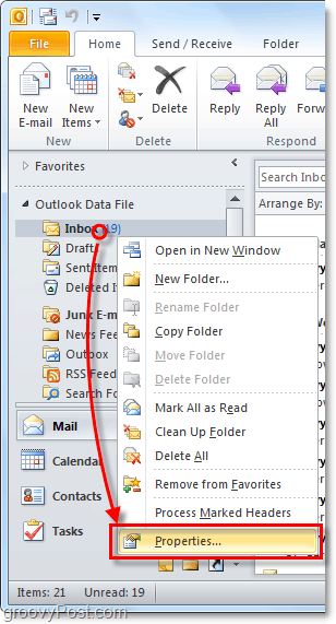 ajuster les fonctionnalités d'archivage automatique pour les dossiers Outlook 2010 individuels