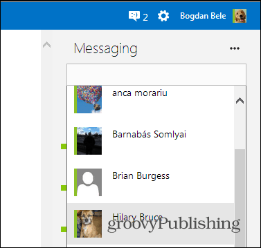 Recherche par chat du plugin installé sur Skype HD Outlook