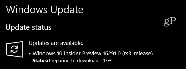 Microsoft publie Windows 10 Preview Build 16291 pour PC