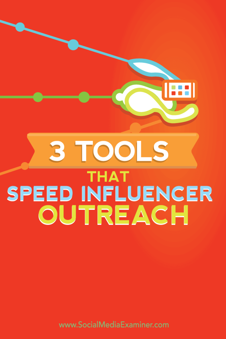 3 outils qui accélèrent la sensibilisation des influenceurs: examinateur des médias sociaux
