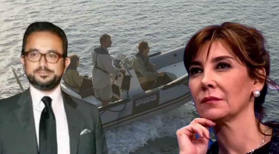 Ali Sabancı et sa femme Vuslat Doğan Sabancı ont heurté les rochers avec leur bateau zodiac