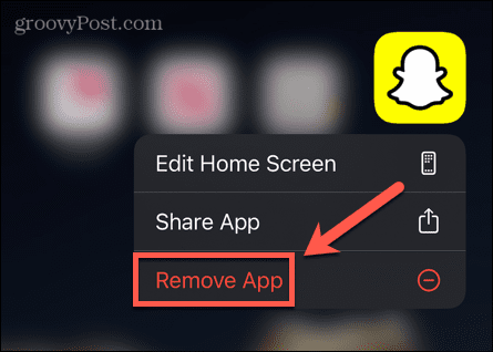 Snapchat supprimer l'application