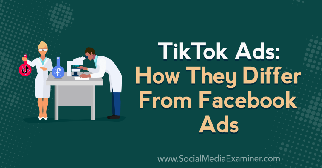 Publicités TikTok: en quoi elles diffèrent des publicités Facebook avec des informations de Caleb Roberts sur le podcast de marketing des médias sociaux.