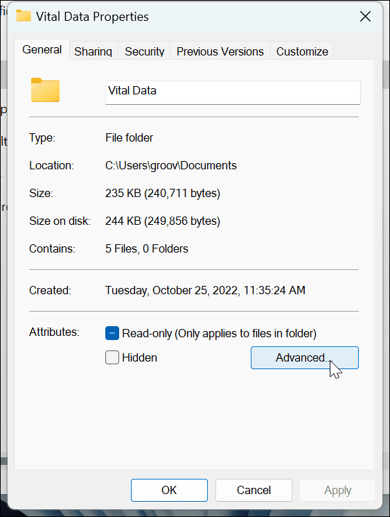 Crypter les fichiers et les dossiers sur Windows 11