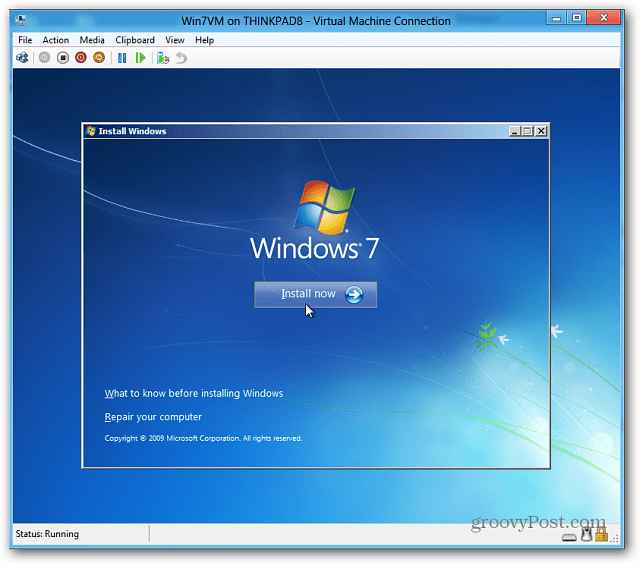 installer windows 7