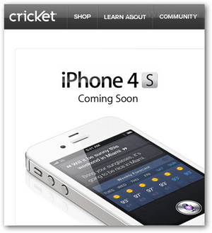iphone 4s pour le cricket