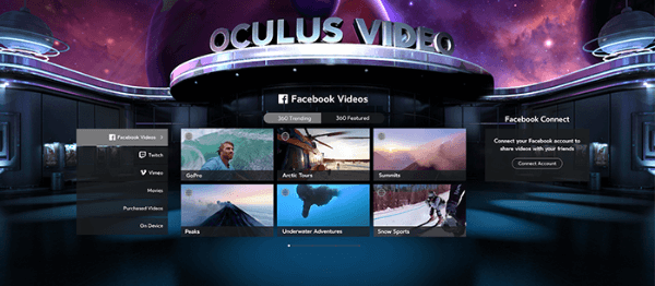 fonctionnalités sociales facebook oculus