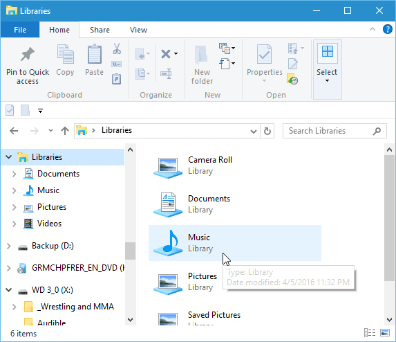 Astuce Windows 10: Faire apparaître les bibliothèques dans l'Explorateur de fichiers