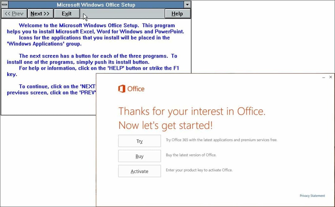 Un regard sur 25 ans de Microsoft Office (hier et aujourd'hui)