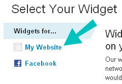 site Web du widget