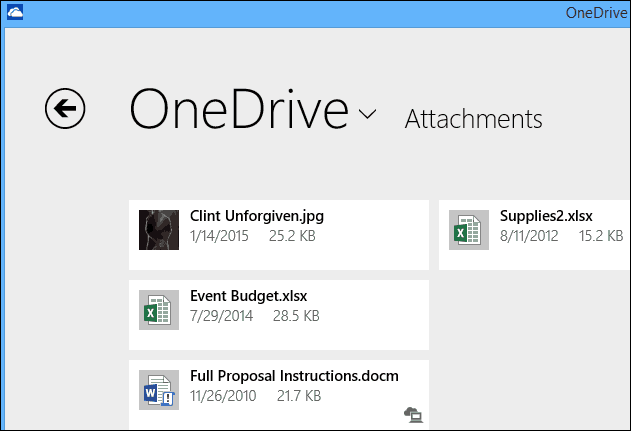 Possibilité d'enregistrer les pièces jointes Outlook.com dans OneDrive Official aujourd'hui