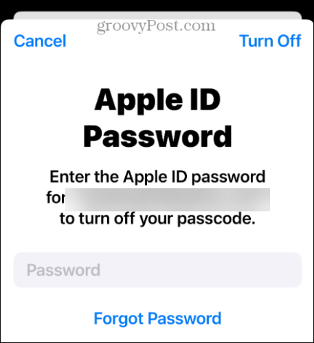 mot de passe identifiant Apple