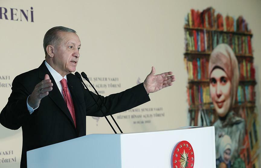 Le président Erdoğan a pris la parole lors de l'ouverture de la Fondation Şule Yüksel Şenler