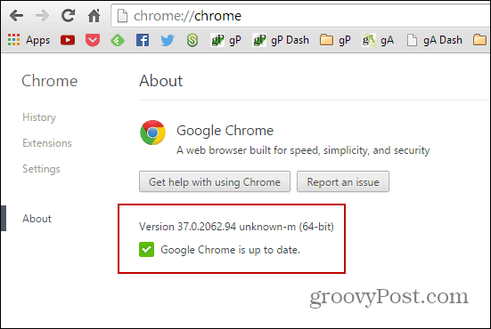 Version Chrome
