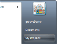 Groovy How to - Dropbox on the Start Mennu