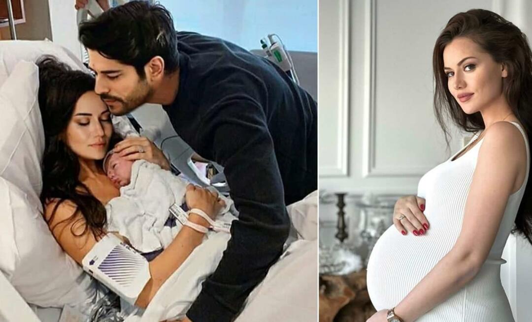 Le plus beau jour de Fahriye Evcen et Burak Özçivit! Fahriye Evcen est devenue mère pour la deuxième fois