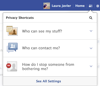 contrôles de confidentialité facebook
