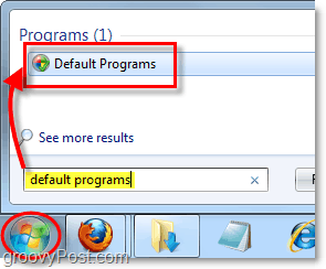 changer l'utilisation des programmes par défaut dans windows 7
