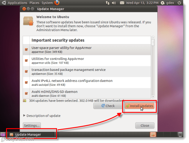 installer les mises à jour de sécurité ubuntu