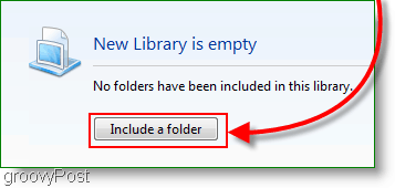 comment inclure un nouveau dossier dans une nouvelle bibliothèque dans Windows 7