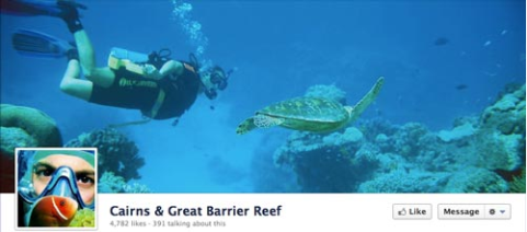 cairns photo de couverture de la grande barrière de corail