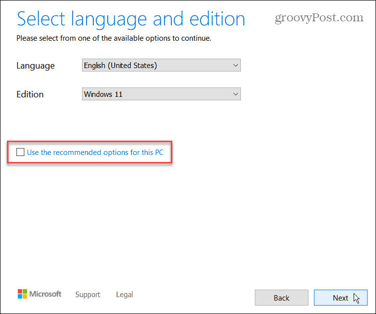 sélectionner la langue windows 11