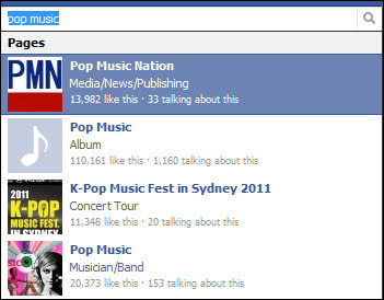 musique pop facebook