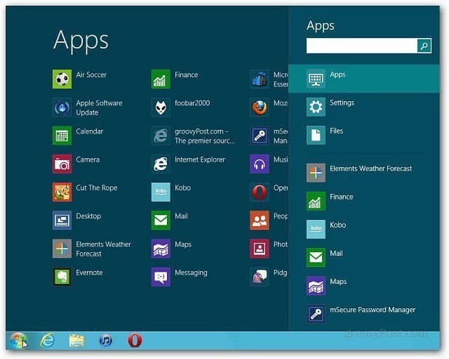 Windows 8: récupérer le menu Démarrer sur le bureau