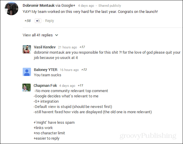 La pétition pour annuler les commentaires YouTube loin de l'intégration de Google+ atteint 90 000 signatures et augmente