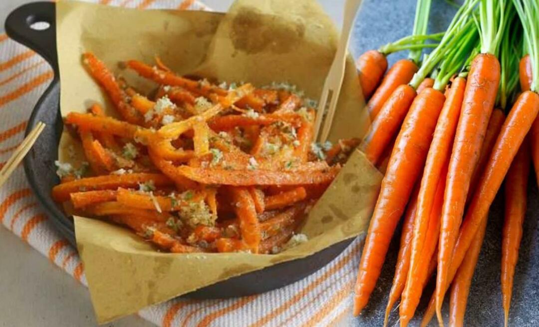 Recette de carottes frites! Comment faire frire des carottes? Carottes frites avec oeuf et farine