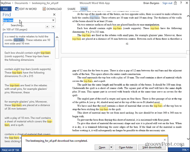 Lire et modifier des fichiers PDF en ligne avec Microsoft Office Web Apps