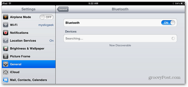 Connectez un clavier Bluetooth à l'iPad